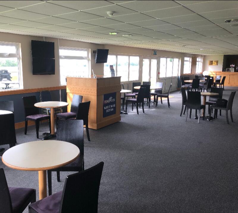 Owners and Trainers lounge at Bath Racecourse