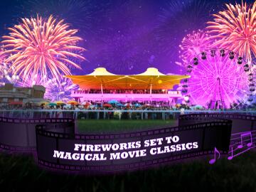 Spectacular Fireworks display set to Magical Movies Soundtrack at Bath Racecourse