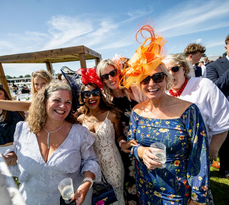 A group of ladies at Bath Races