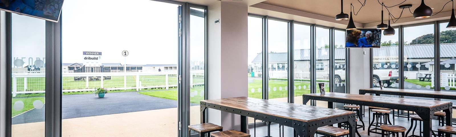 view of the parade ring at bath racecourse