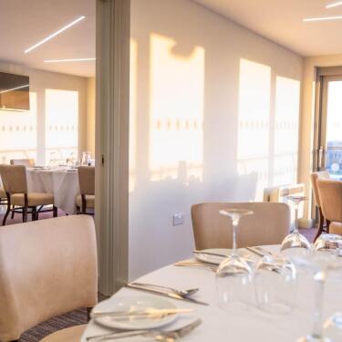 The private boxes at Bath Racecourse, set for hospitality at the 90s racenight.