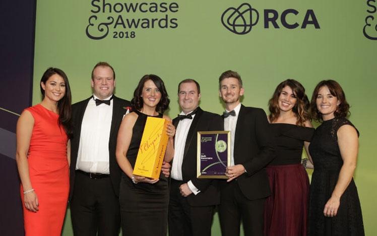 Team from Bath Racecourse receiving an award.