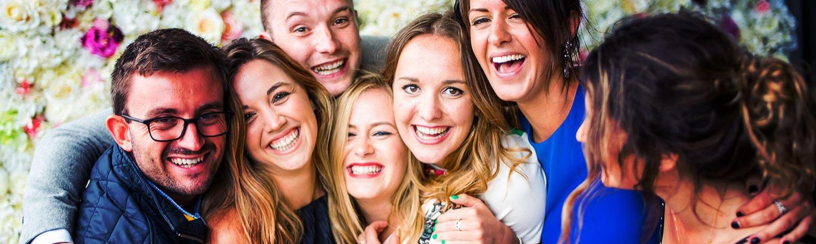 group of people enjoying bath racecourse