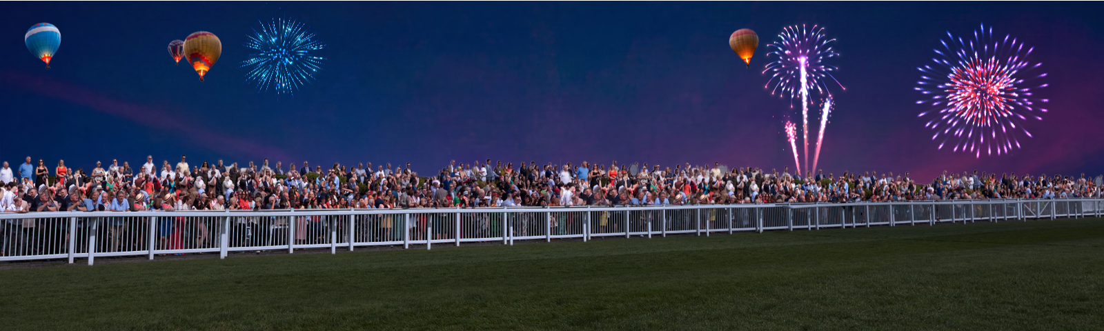 Fireworks at Bath Racecourse